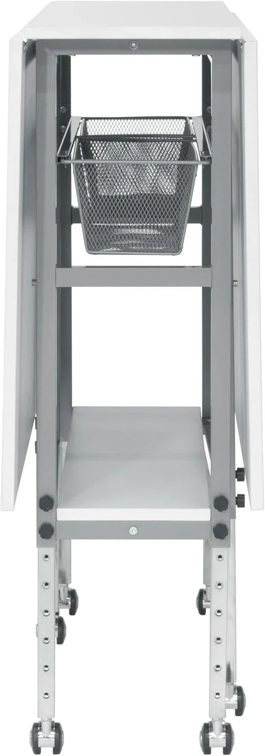 Sew Ready Hobby Cutting Table, 58.75"x36.5", White/Silver