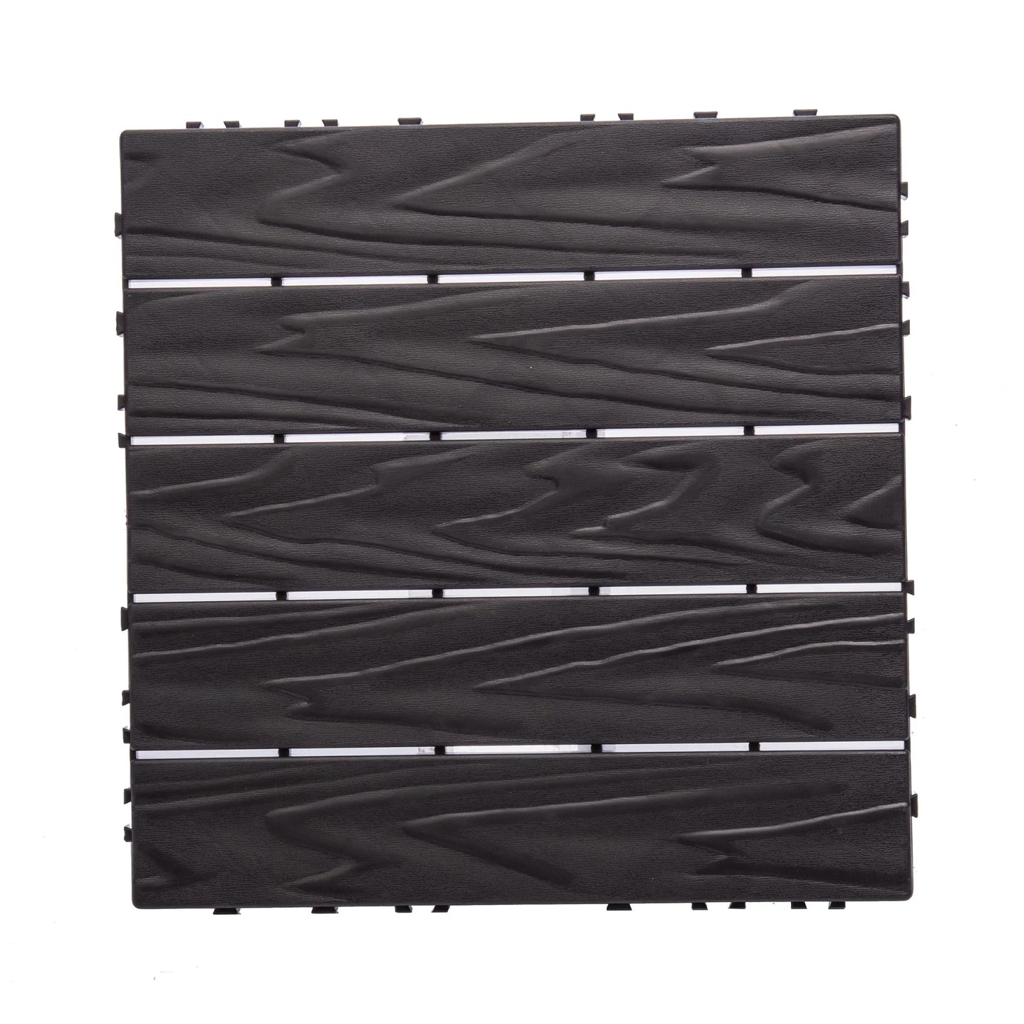 76-Pack Plastic Interlocking Deck Tiles - 68.80 Sq.Ft Outdoor Plastic Flooring Super Durable & Waterproof All-Weather Indoor/Outdoor