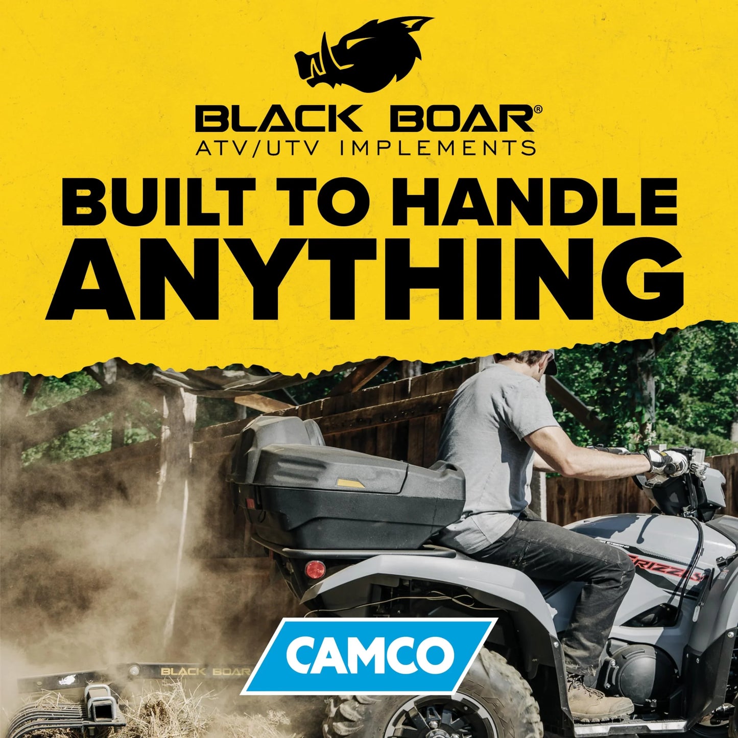 Black Boar Camco UTV/ATV Rear Storage Box and Lounger