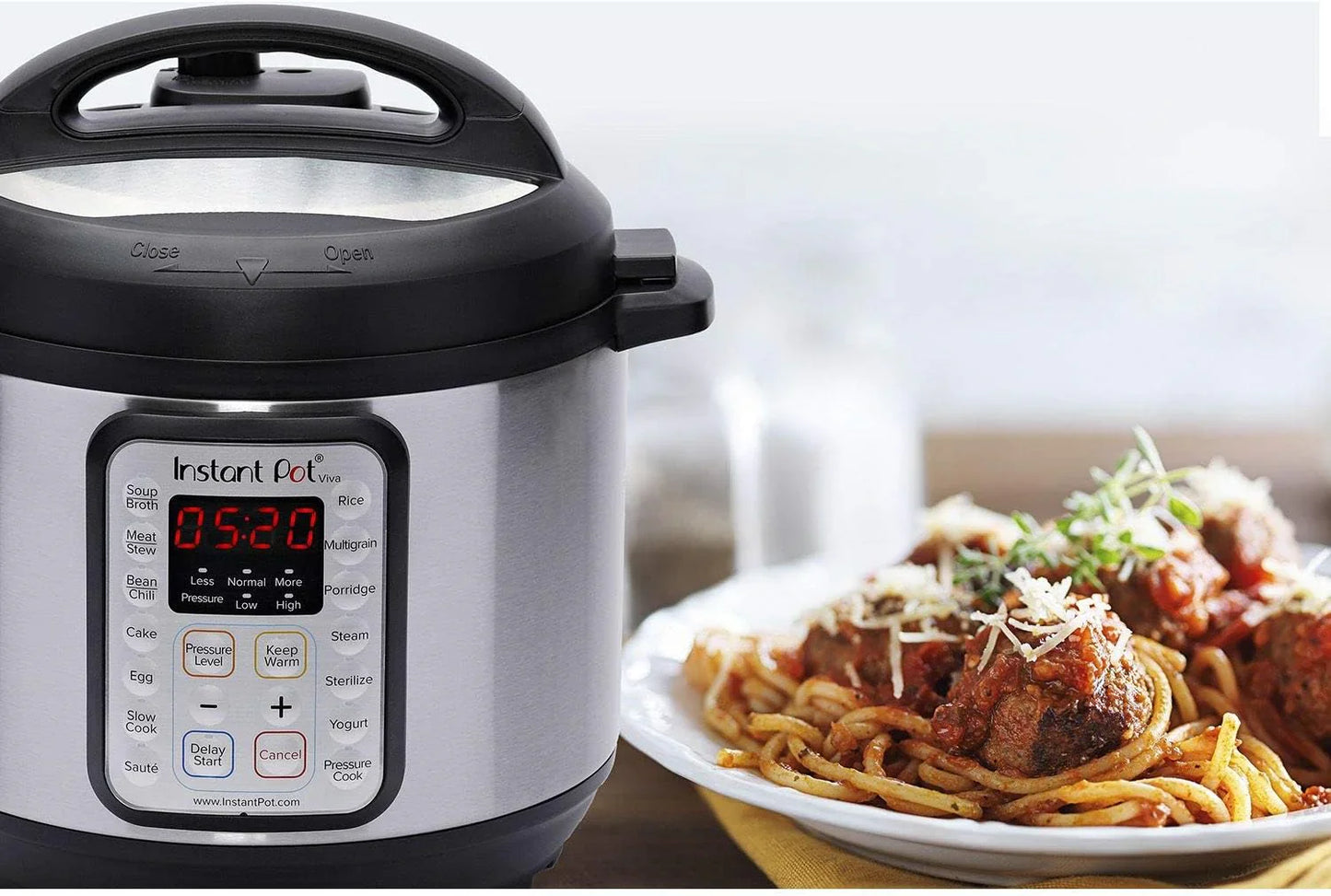 9-in-1 Multicooker, Pressure Cooker, Slow Cook, Rice Maker, Steamer, Sauté, Yogurt, Warmer & Sterilizer, Includes App With Over 800 Recipes, Stainless Steel, 6 Quarts