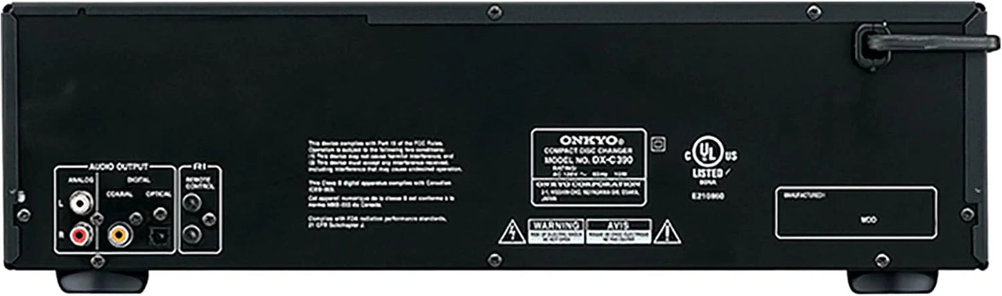 Onkyo DXC390 6 Disc CD Changer,Black
