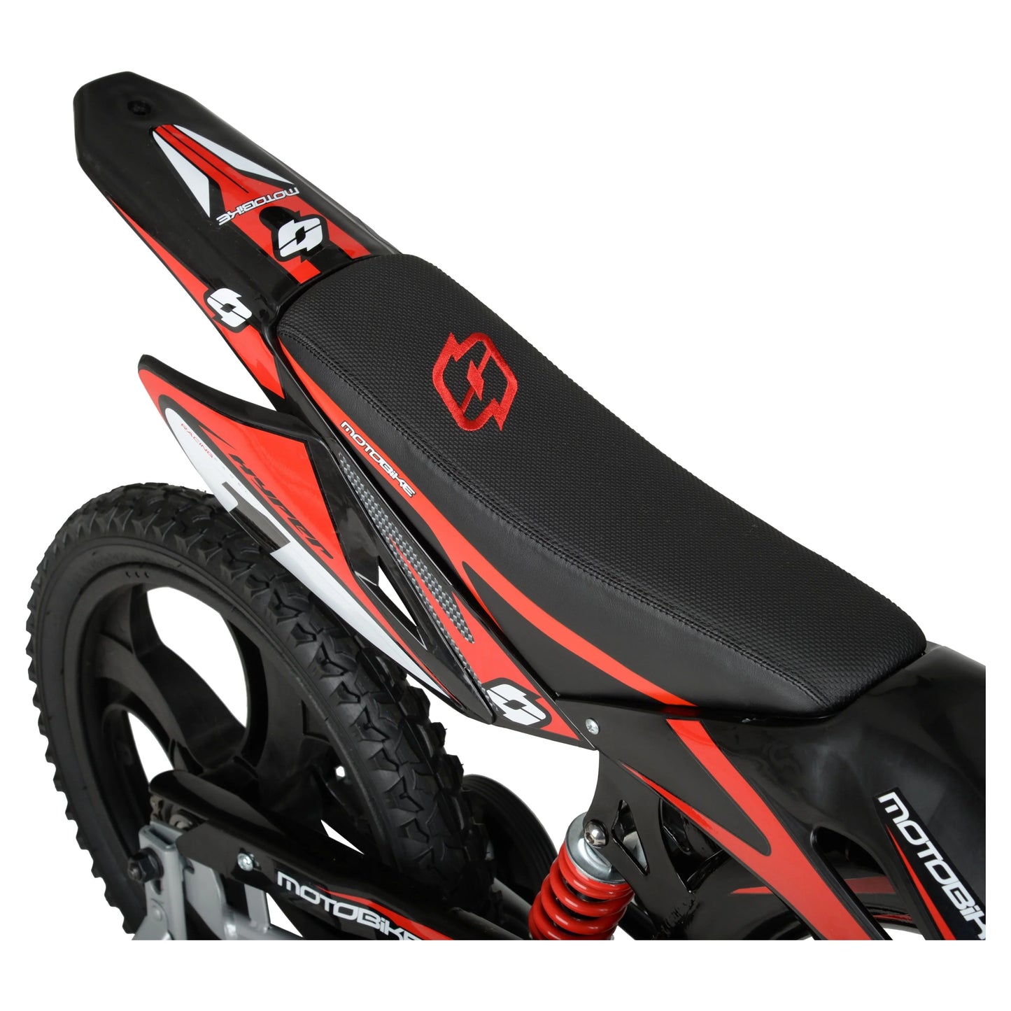 Hyper Bicycles 16" Kids Motobike with Mag Wheels, including training wheels, Black/Red