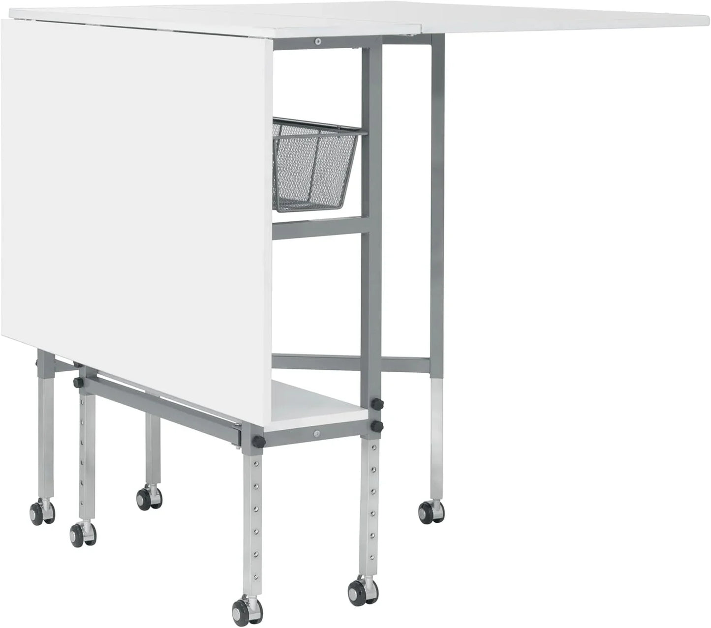 Sew Ready Hobby Cutting Table, 58.75"x36.5", White/Silver