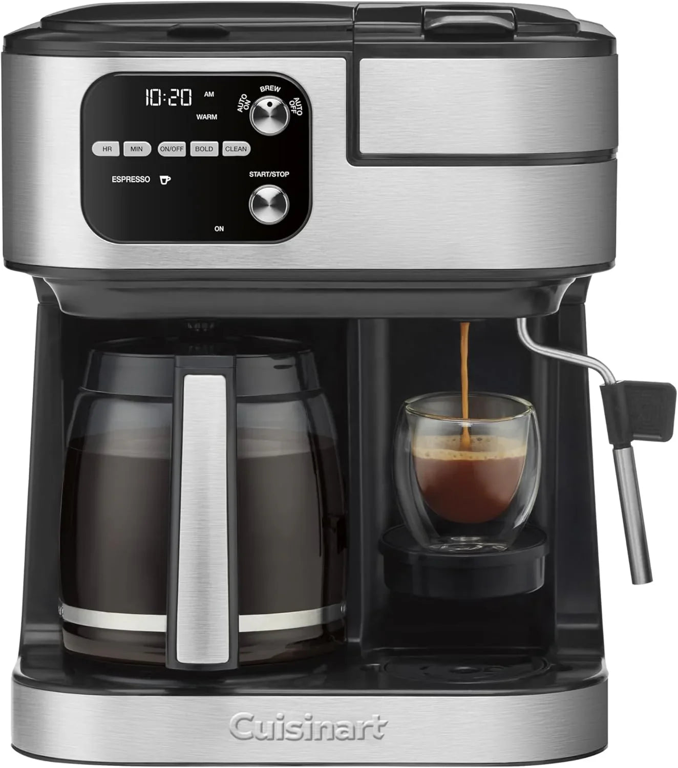 Cuisinart Coffee Center Barista Bar 4-in-1 Coffee Maker, Single-Serve Pods Compatible, Coffeemaker, Three Brewing Sizes, SS-4N1NAS, Black
