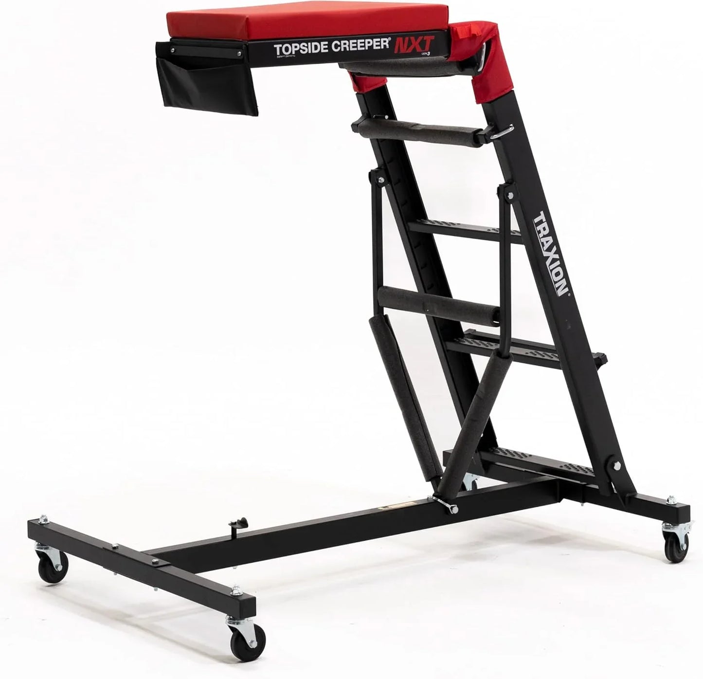 Traxion 3-200 NXT Foldable Topside Engine Creeper, Black