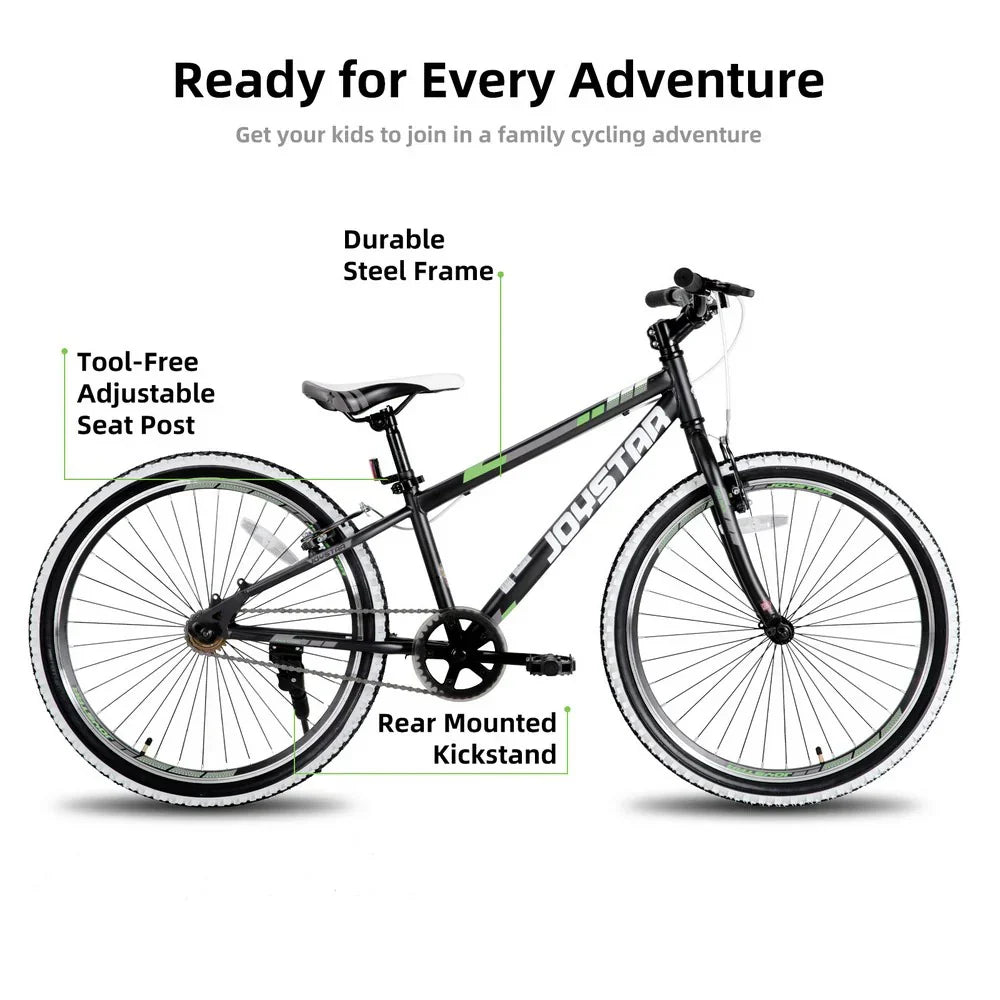 JOYSTAR Lubbock 20" 24" Kids Mountain Bike Single Speed Bicycle